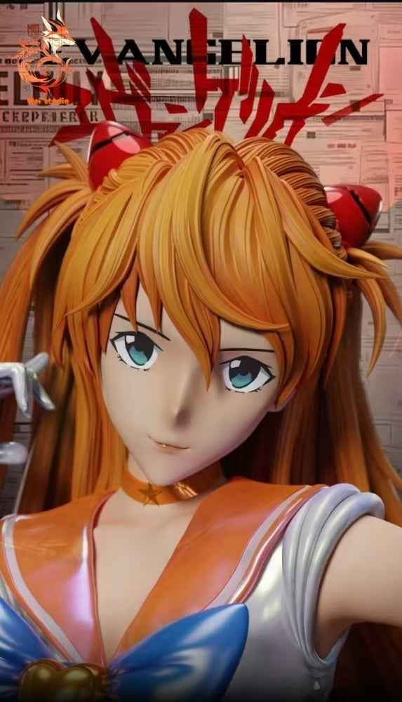 Neon Genesis Evangelion Mei Studio Soryu Asuka Langley Cosplay Sailor Moon Mina Aino Venus Resin Statue