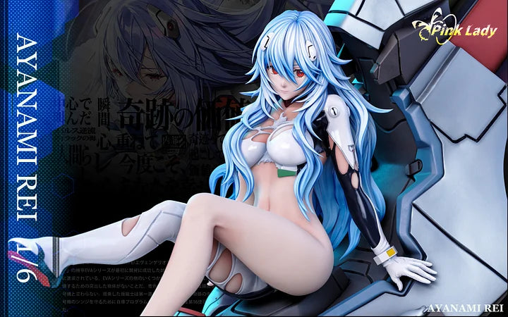 Neon Genesis Evangelion Pink Lady Studio Soryu Asuka Langley & Ayanami Rei Resin Statue