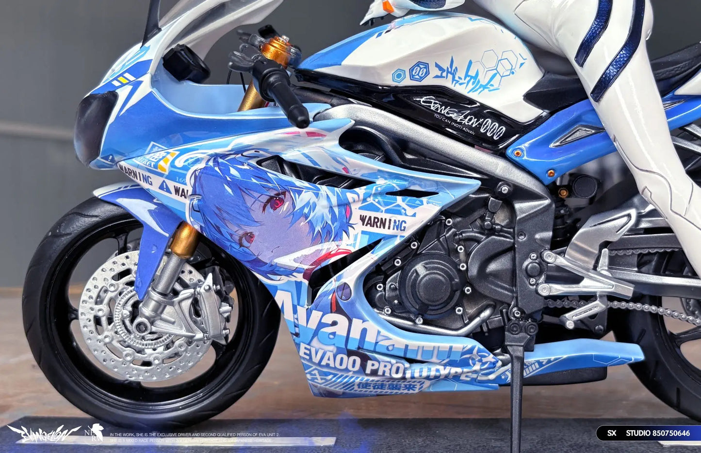 Neon Genesis Evangelion SX Studio Motorcycle Girl Ayanami Rei Resin Statue