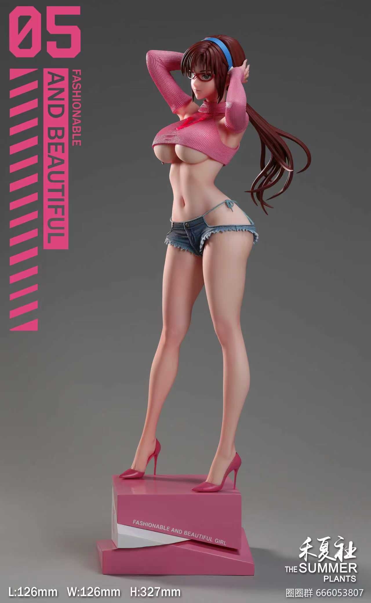 Neon Genesis Evangelion The Summer Plants Studio Mari Makinami Illustrious Resin Statue (PayPal Fees and Shipping Costs Included)