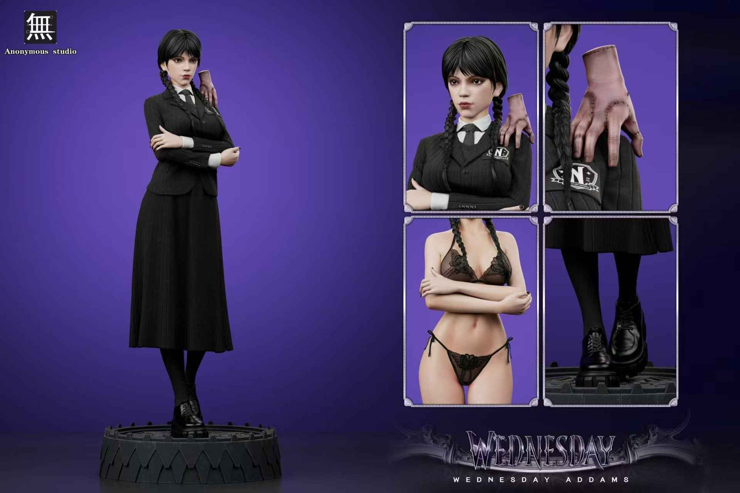 Netflix Series Wednesday Anonymous Studio Wednesday Resin Statue