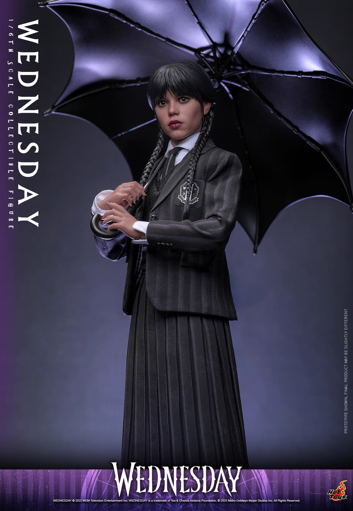 Netflix Series Wednesday Hot Toys Nevermore Academy Outfit Wednesday TMS135 Licensed Action Figure