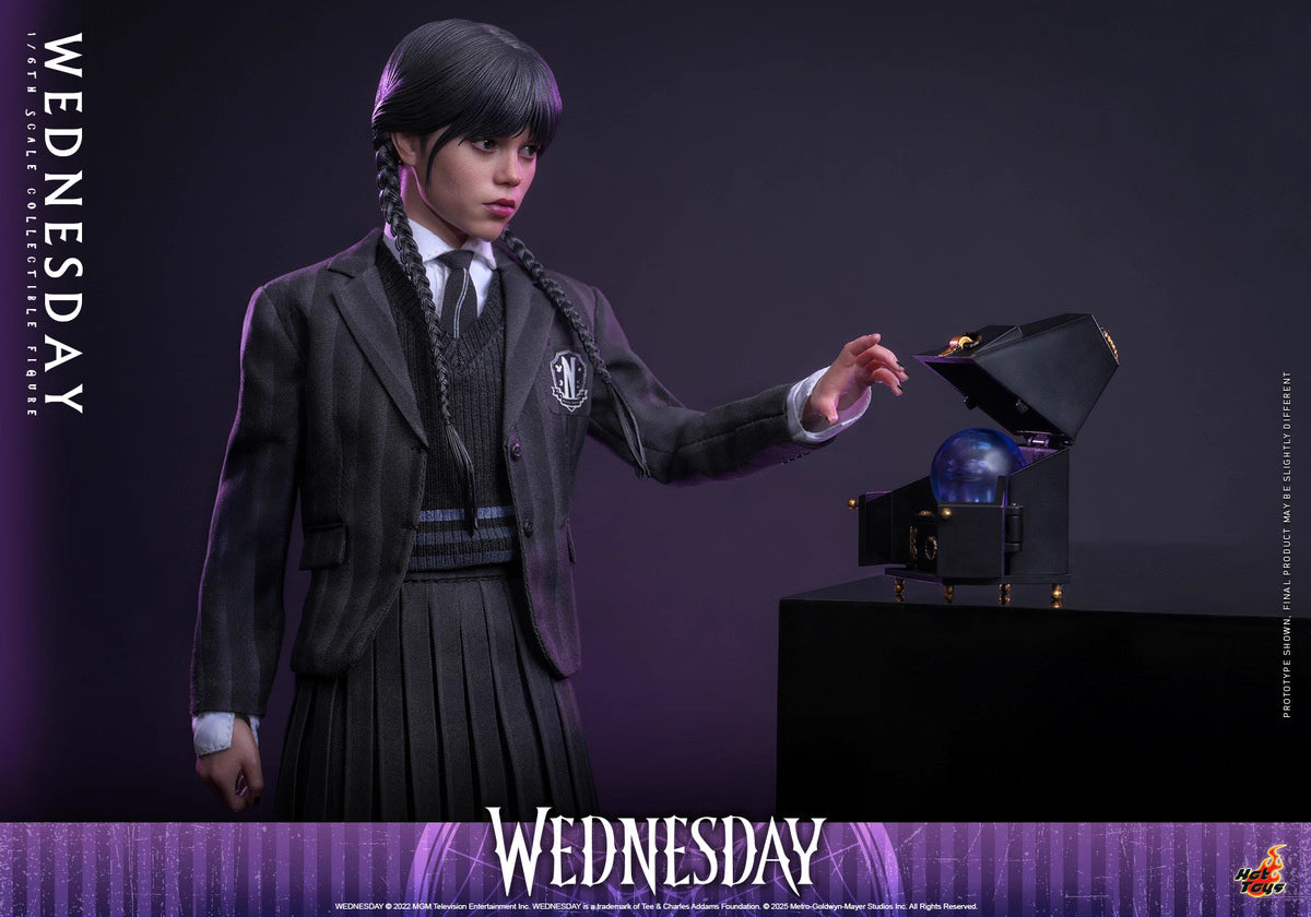 Netflix Series Wednesday Hot Toys Nevermore Academy Outfit Wednesday TMS135 Licensed Action Figure