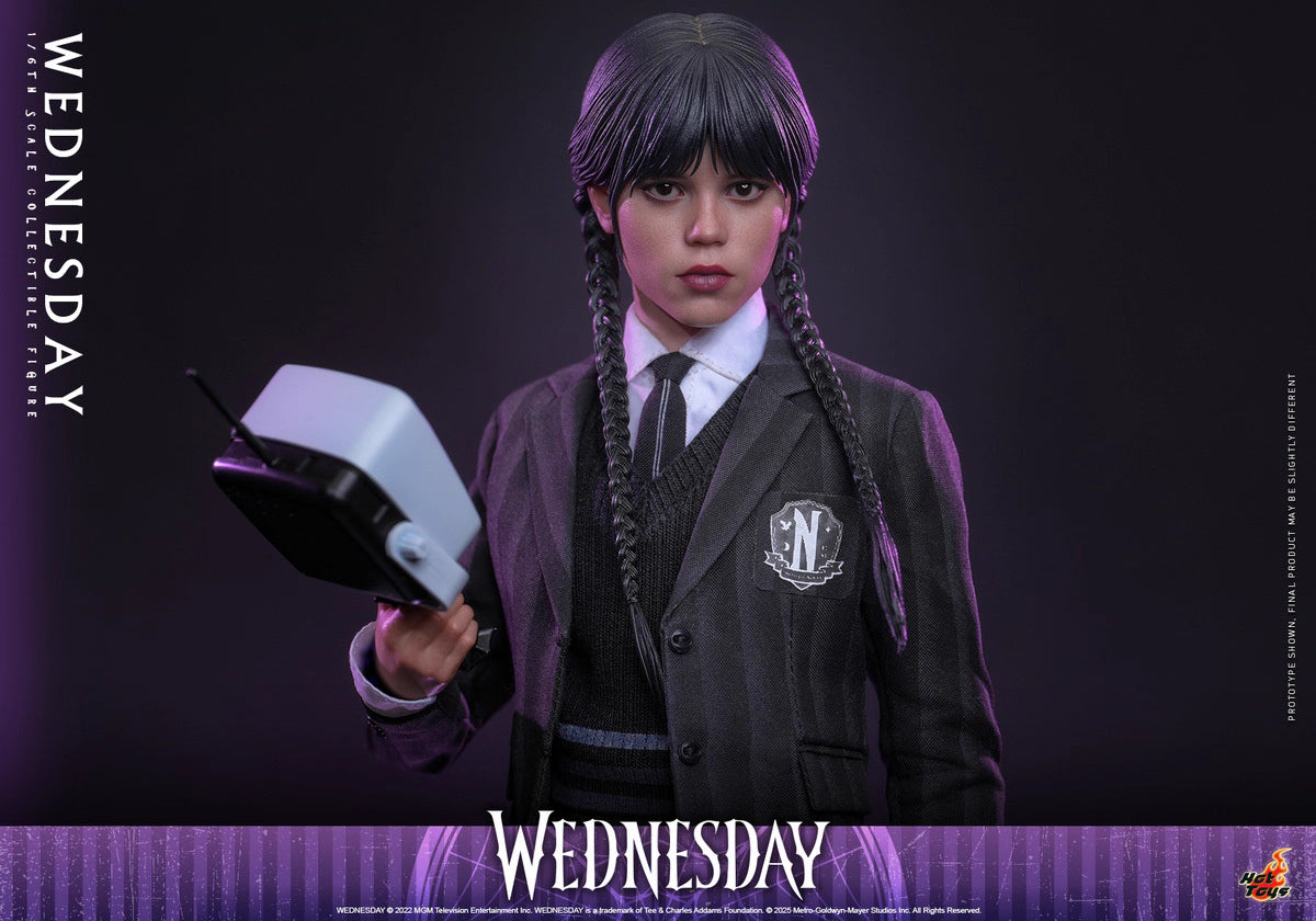 Netflix Series Wednesday Hot Toys Nevermore Academy Outfit Wednesday TMS135 Licensed Action Figure