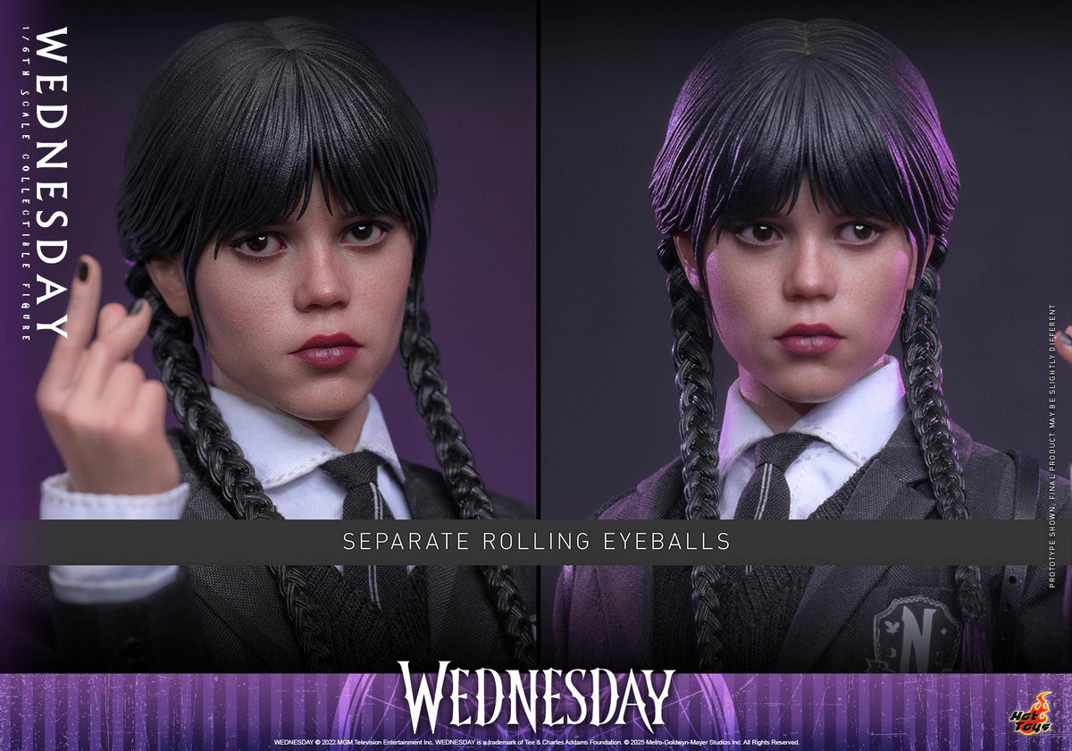 Netflix Series Wednesday Hot Toys Nevermore Academy Outfit Wednesday TMS135 Licensed Action Figure