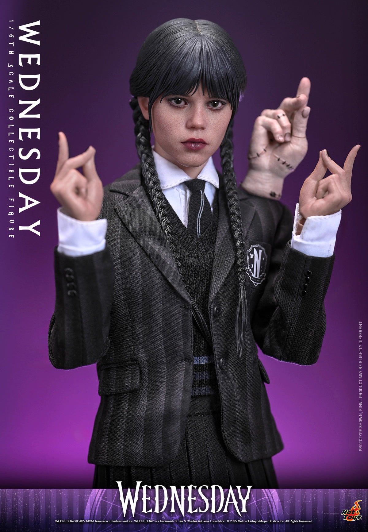 Netflix Series Wednesday Hot Toys Nevermore Academy Outfit Wednesday TMS135 Licensed Action Figure