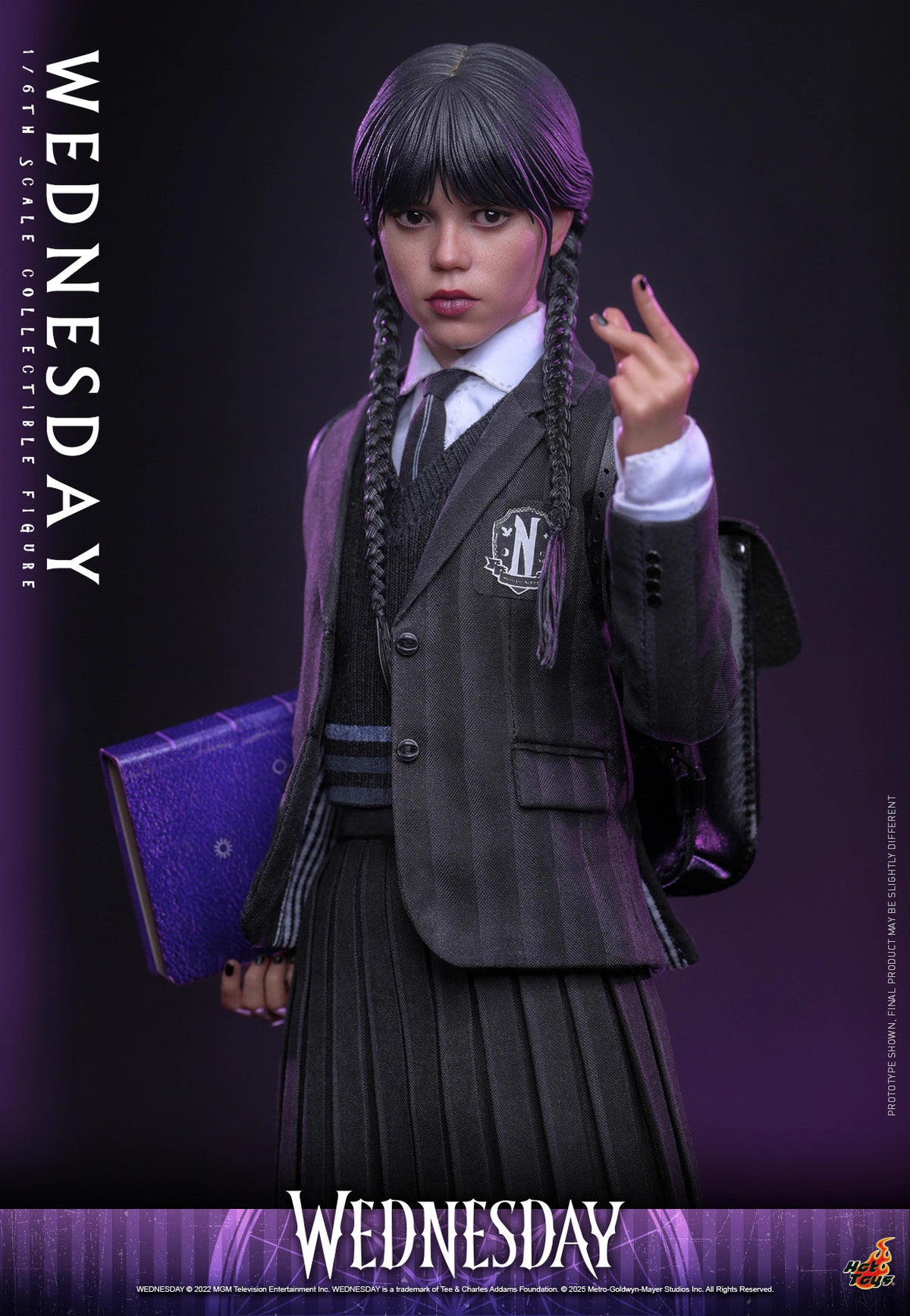 Netflix Series Wednesday Hot Toys Nevermore Academy Outfit Wednesday TMS135 Licensed Action Figure