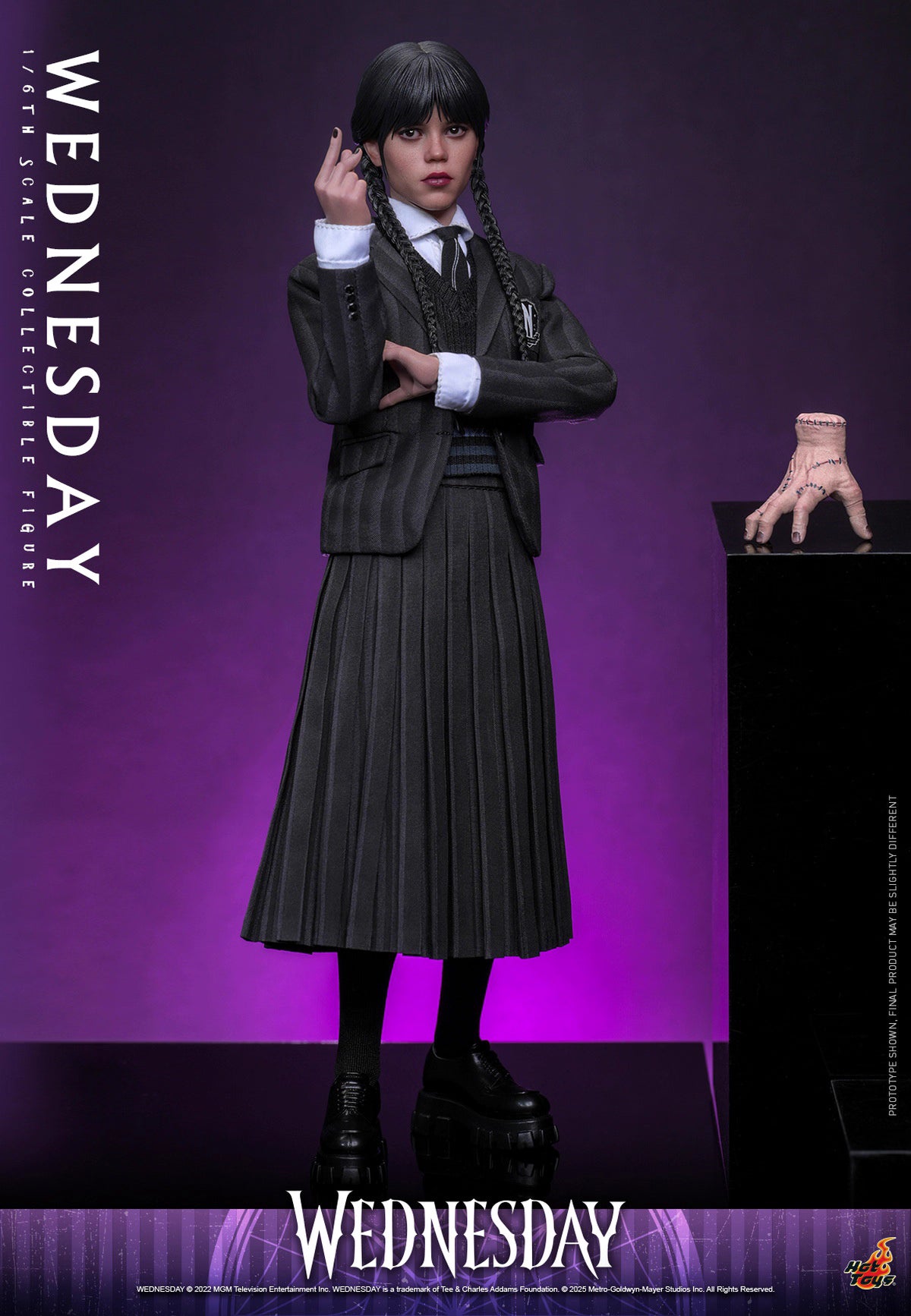 Netflix Series Wednesday Hot Toys Nevermore Academy Outfit Wednesday TMS135 Licensed Action Figure