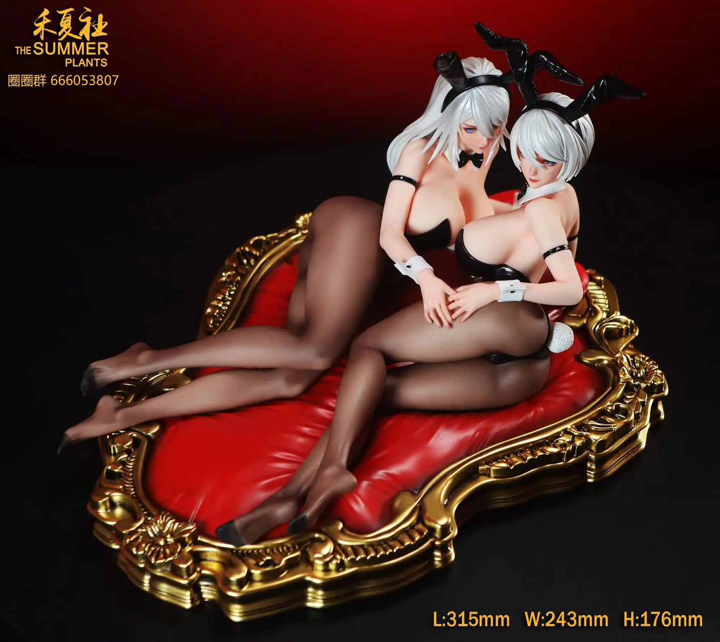 NieR: Automata The Summer Plants Studio Bunny Girl A2 & 2B Resin Statue