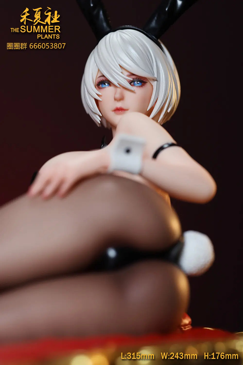 NieR: Automata The Summer Plants Studio Bunny Girl A2 & 2B Resin Statue