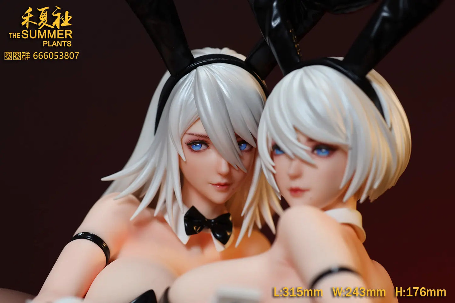 NieR: Automata The Summer Plants Studio Bunny Girl A2 & 2B Resin Statue