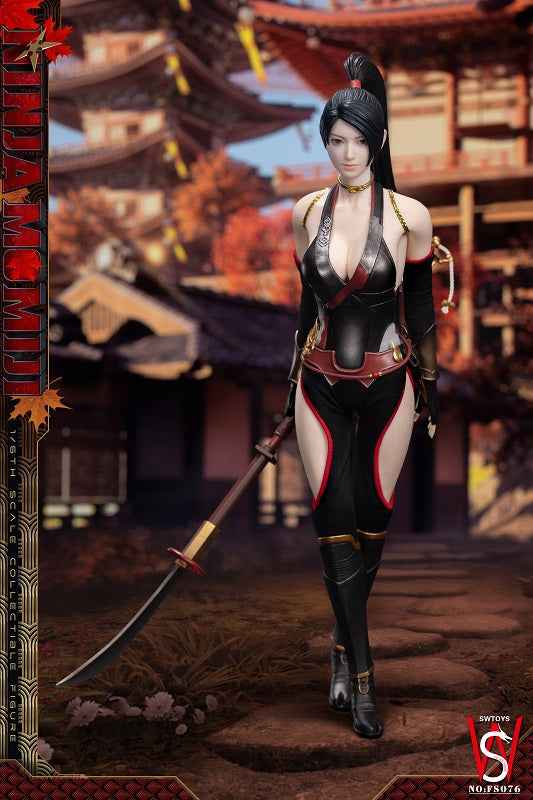 Ninja Gaide SWTOYS Studio Ninja Momiji FS076 Black-Red Leaf Action Figure (3rd party)