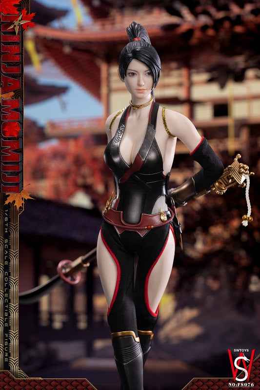 Ninja Gaide SWTOYS Studio Ninja Momiji FS076 Black-Red Leaf Action Figure (3rd party)