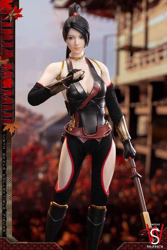 Ninja Gaide SWTOYS Studio Ninja Momiji FS076 Black-Red Leaf Action Figure (3rd party)