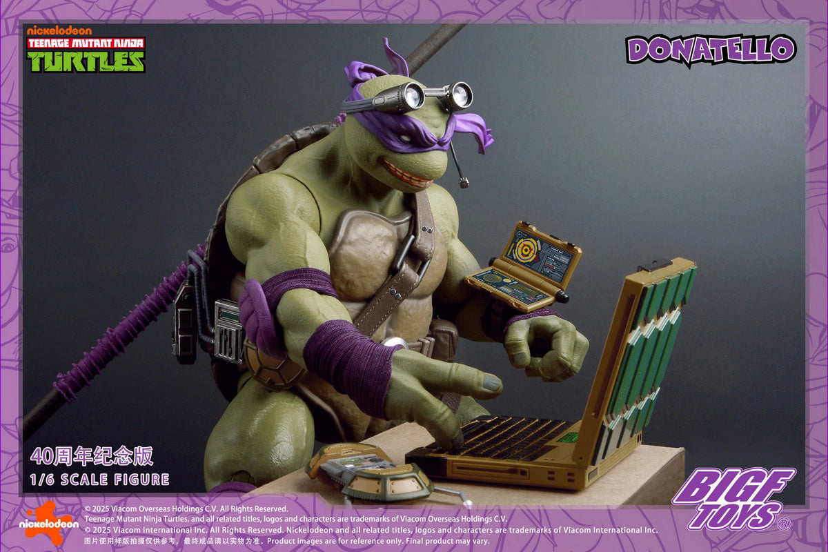 Ninja Turtles BIGFTOYS Donatello 40th Anniversary BIGF-003 Licensed Action Figure