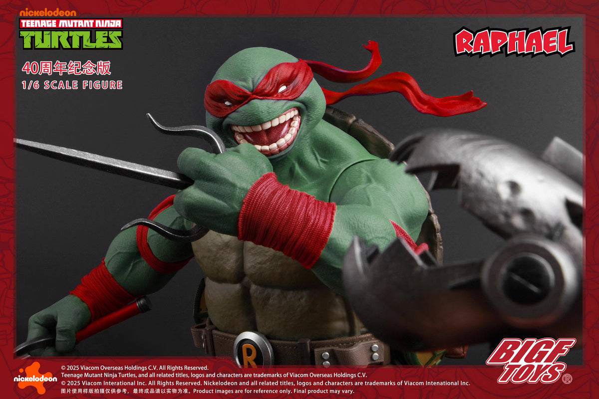Ninja Turtles BIGFTOYS Raphael 40th Anniversary BIGF-002 Licensed Action Figure