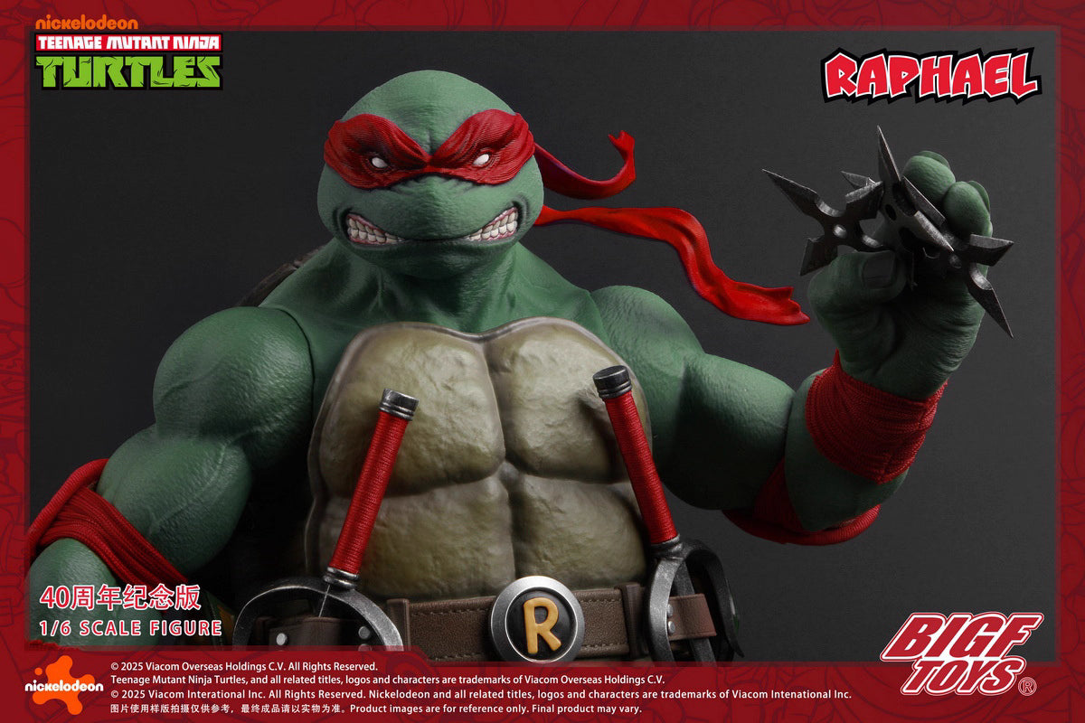 Ninja Turtles BIGFTOYS Raphael 40th Anniversary BIGF-002 Licensed Action Figure