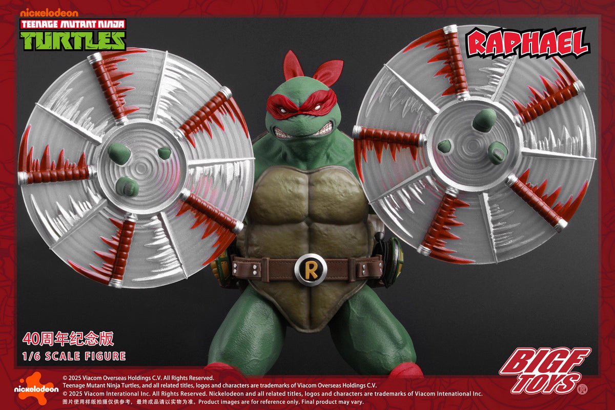 Ninja Turtles BIGFTOYS Raphael 40th Anniversary BIGF-002 Licensed Action Figure