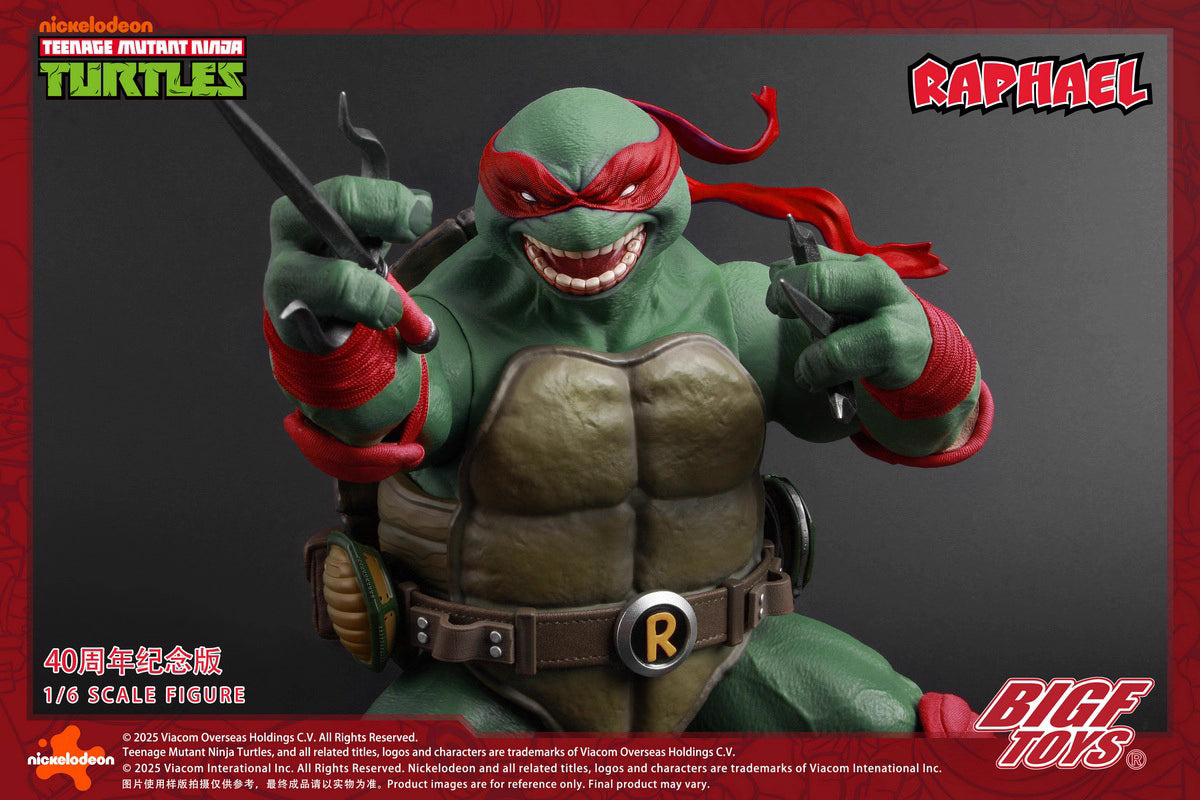 Ninja Turtles BIGFTOYS Raphael 40th Anniversary BIGF-002 Licensed Action Figure