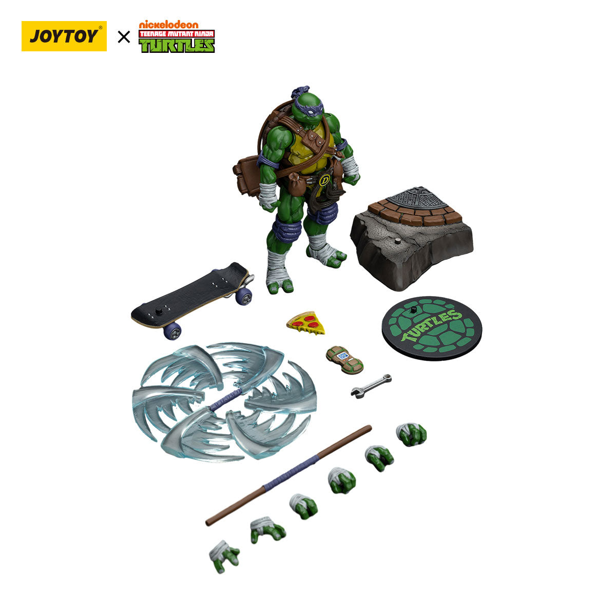 Ninja Turtles JOYTOY Studio Leonardo Michelangelo Raffaello Donatello Licensed Action Figure