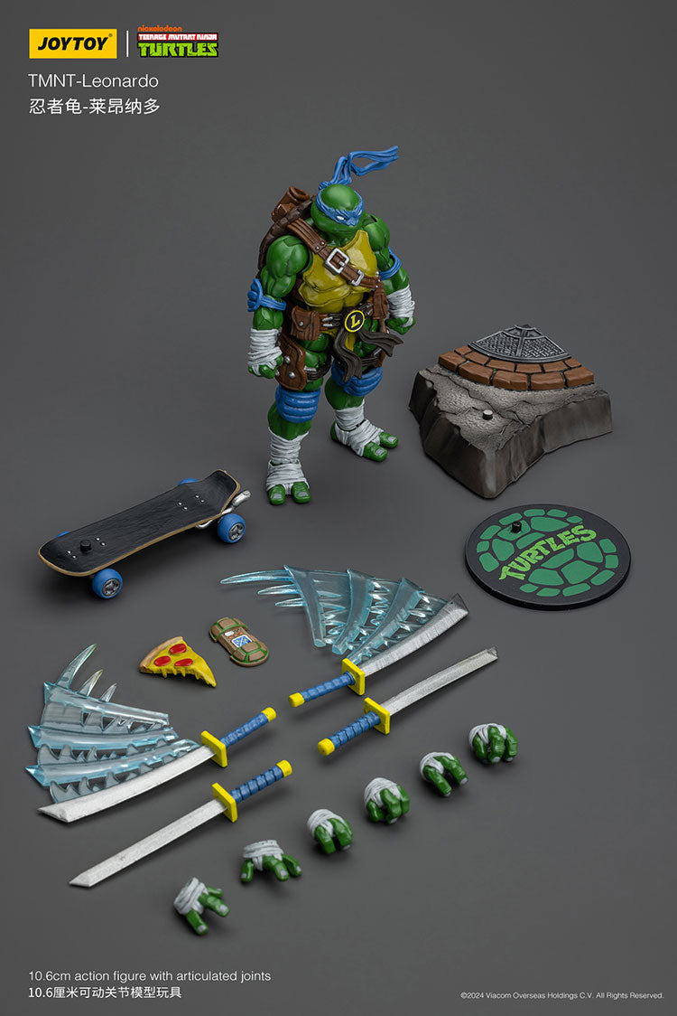 Ninja Turtles JOYTOY Studio Leonardo Michelangelo Raffaello Donatello Licensed Action Figure