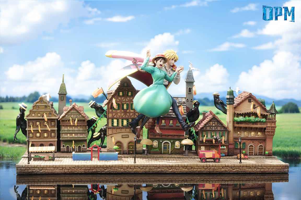 Howl's Moving Castle by Hayao Miyazaki ~ OPM Studio ~ Sophie Hatter & Howl Jenkins "Howell Jenkins" ~ Resin Statue - Santoryu Resins Collectors