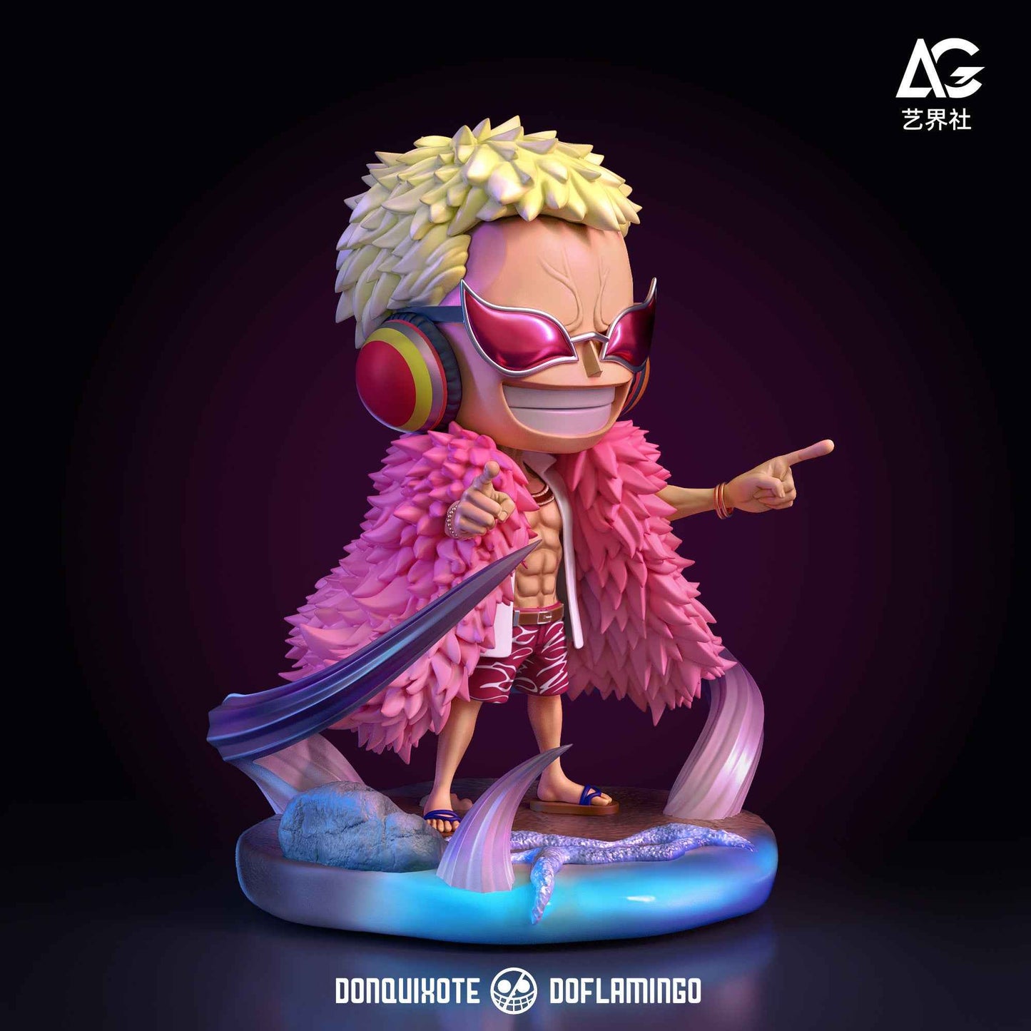 One Piece ~ AGC Studio ~ Donquixote Doflamingo ~ Resin Statue - Santoryu Resins Collectors