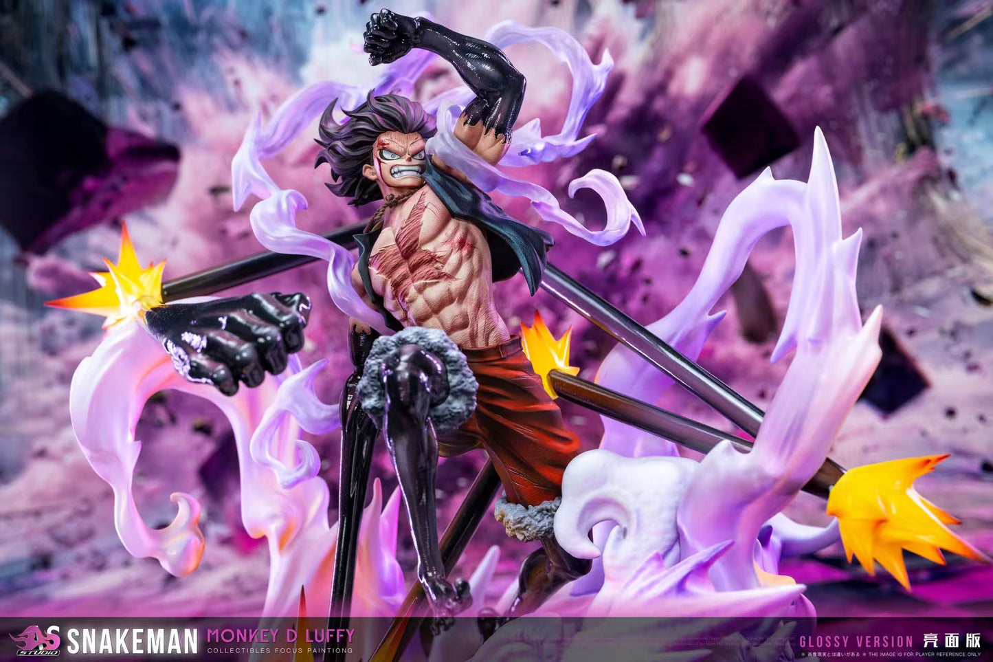 One Piece AS Studio Monkey D. Luffy Gear 4th Snakeman Resin Statue