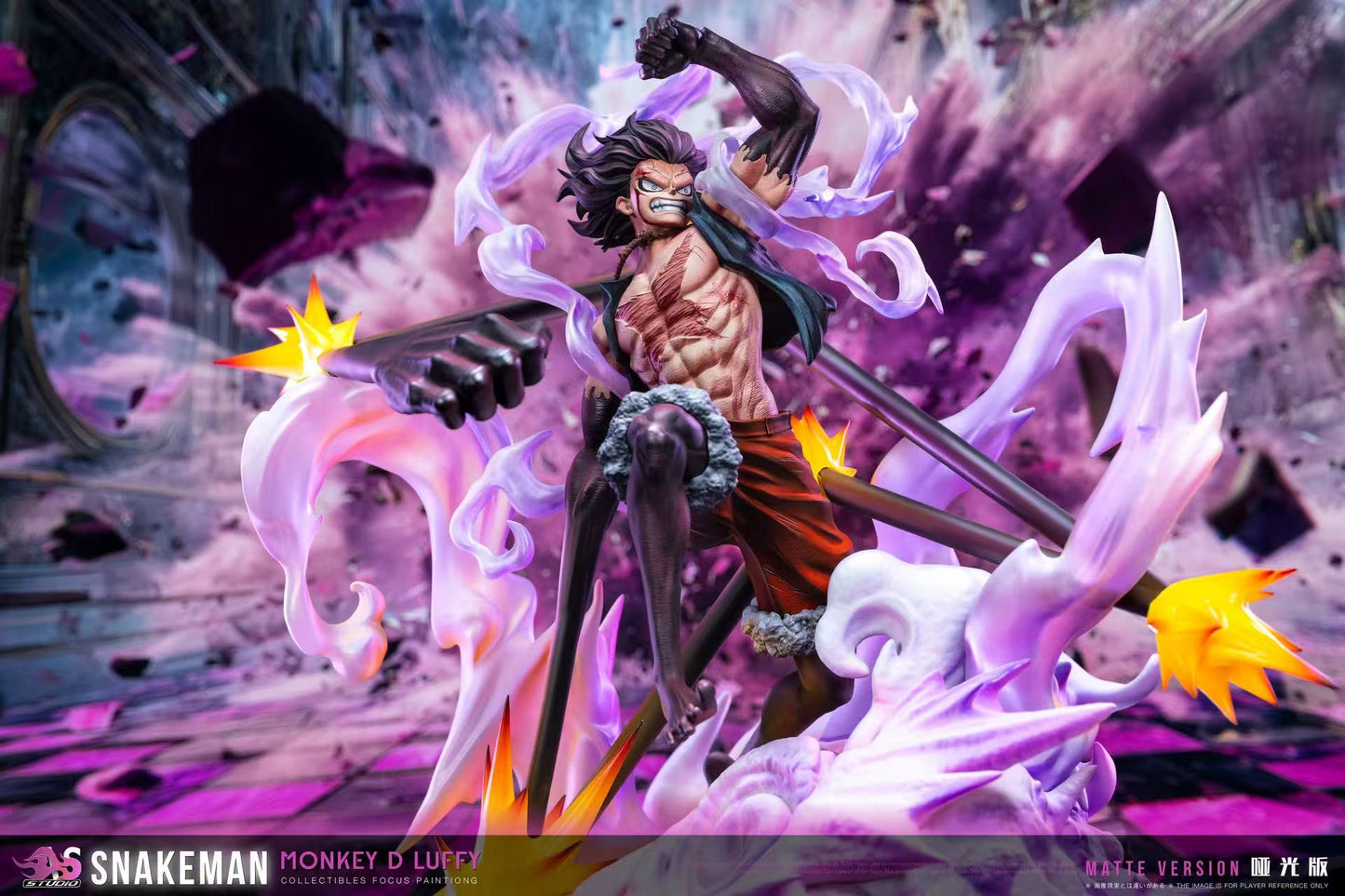 One Piece AS Studio Monkey D. Luffy Gear 4th Snakeman Resin Statue