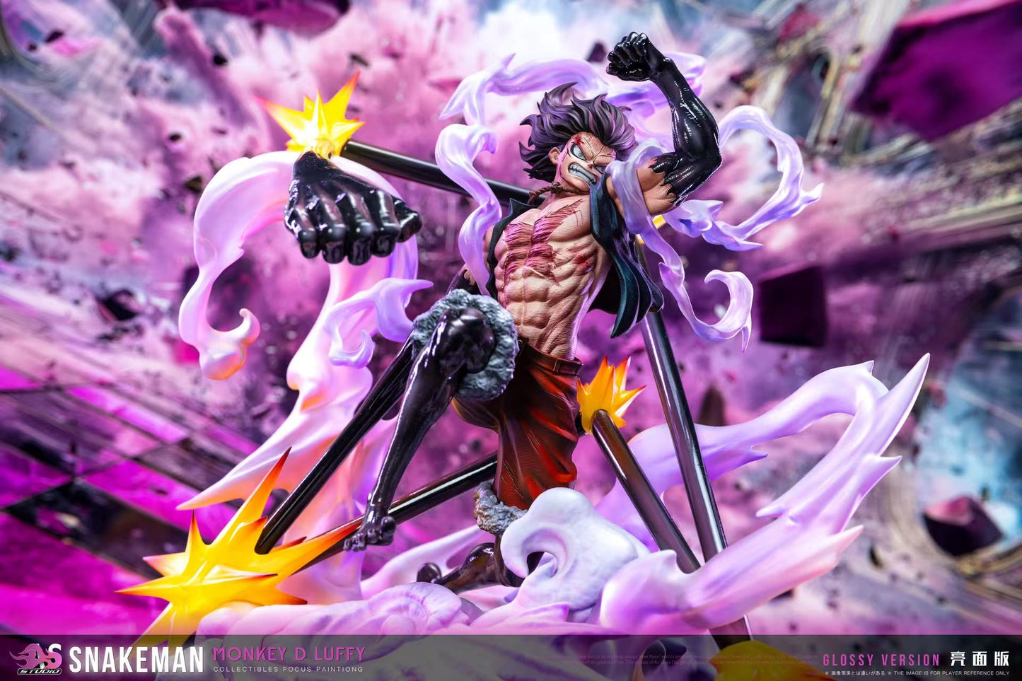 One Piece AS Studio Monkey D. Luffy Gear 4th Snakeman Resin Statue