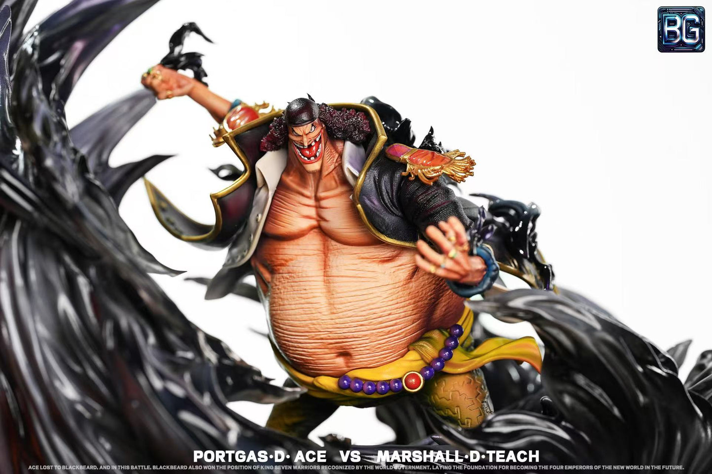 One Piece Badge Studio Portgas D. Ace VS Marshall D. Teach Resin Statue