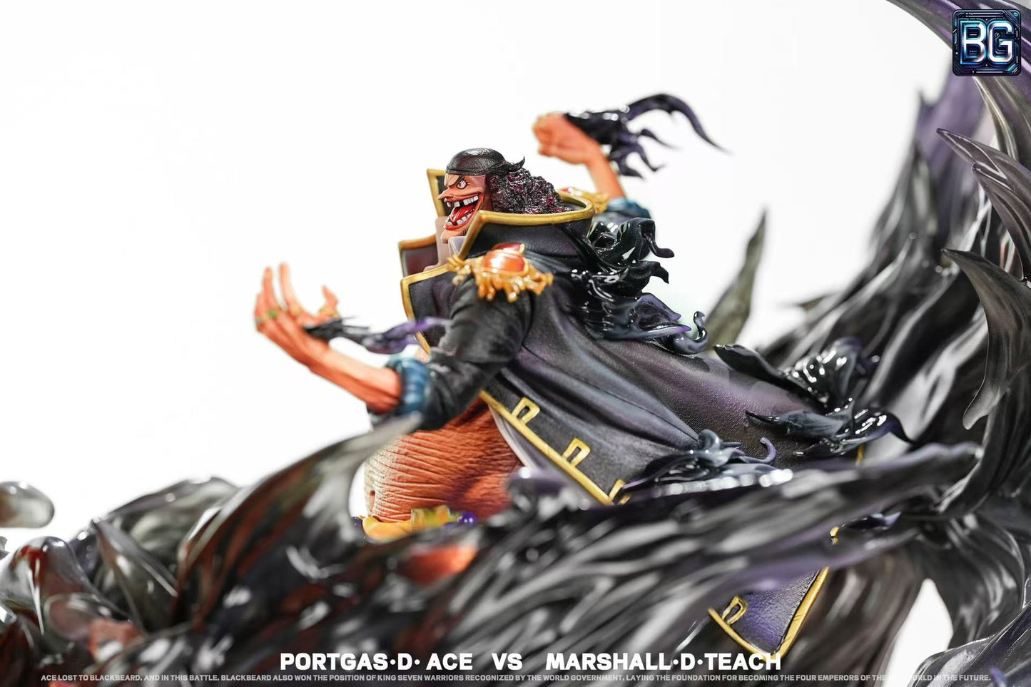 One Piece Badge Studio Portgas D. Ace VS Marshall D. Teach Resin Statue
