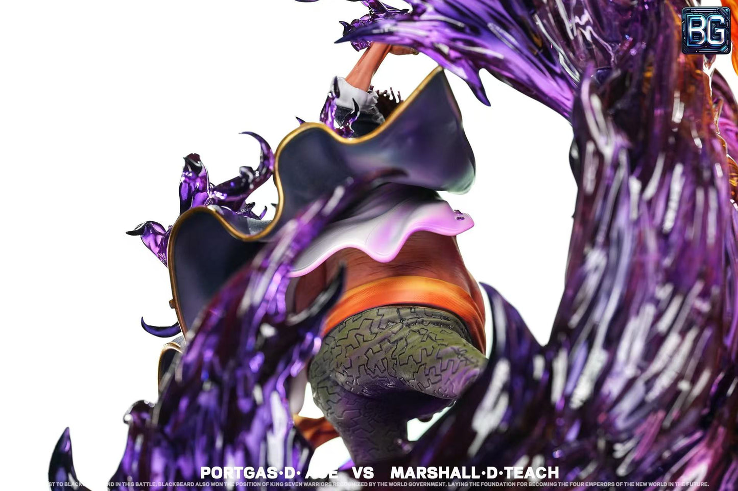 One Piece Badge Studio Portgas D. Ace VS Marshall D. Teach Resin Statue