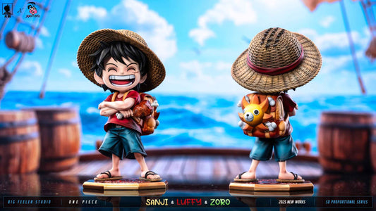 One Piece Big Feeler Studio  x XOX Studio Monkey D. Luffy Roronoa Zoro Vinsmoke Sanji Resin Statue - Santoryu Resins Collectors