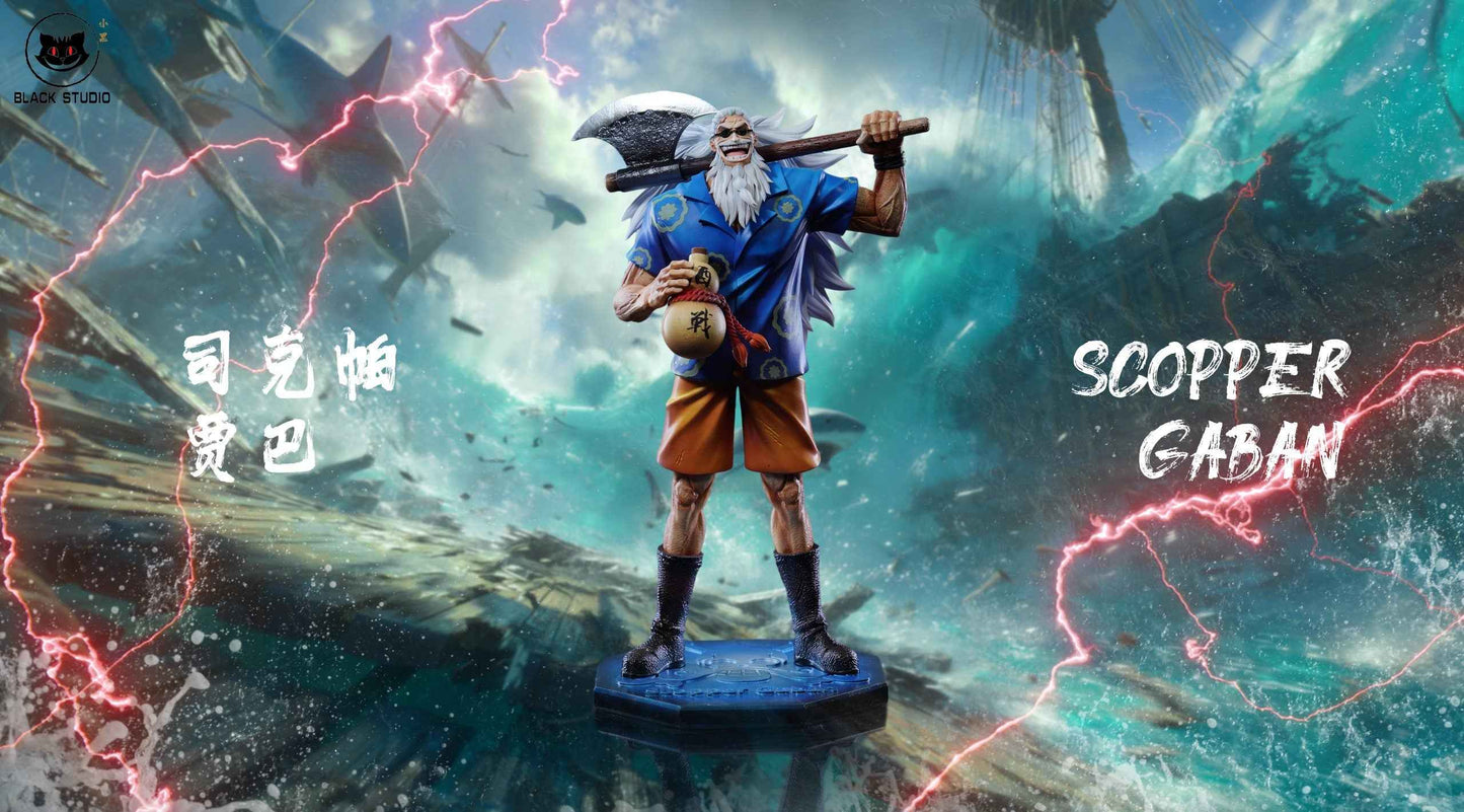 One Piece Black Studio Scopper Gaban Resin Statue