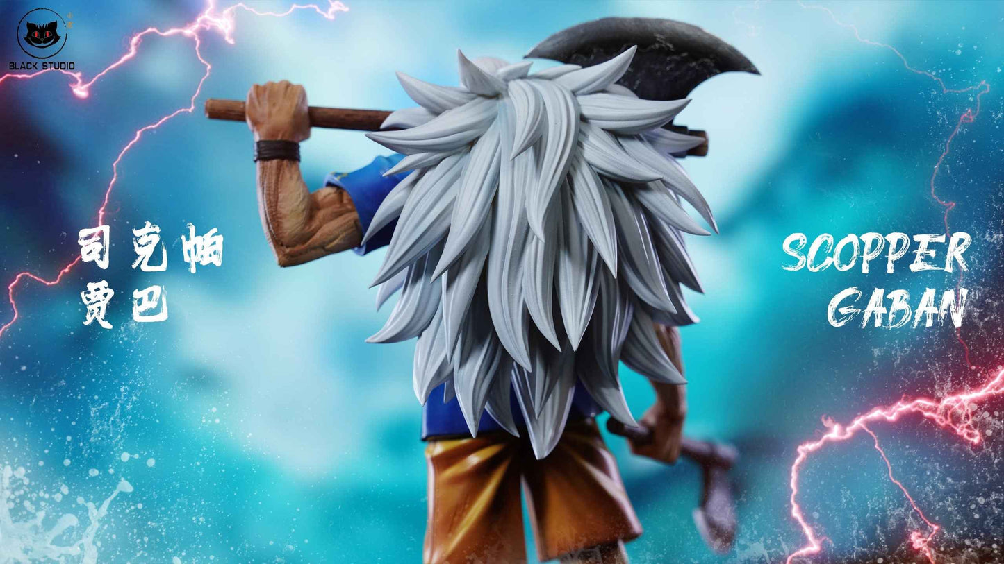 One Piece Black Studio Scopper Gaban Resin Statue