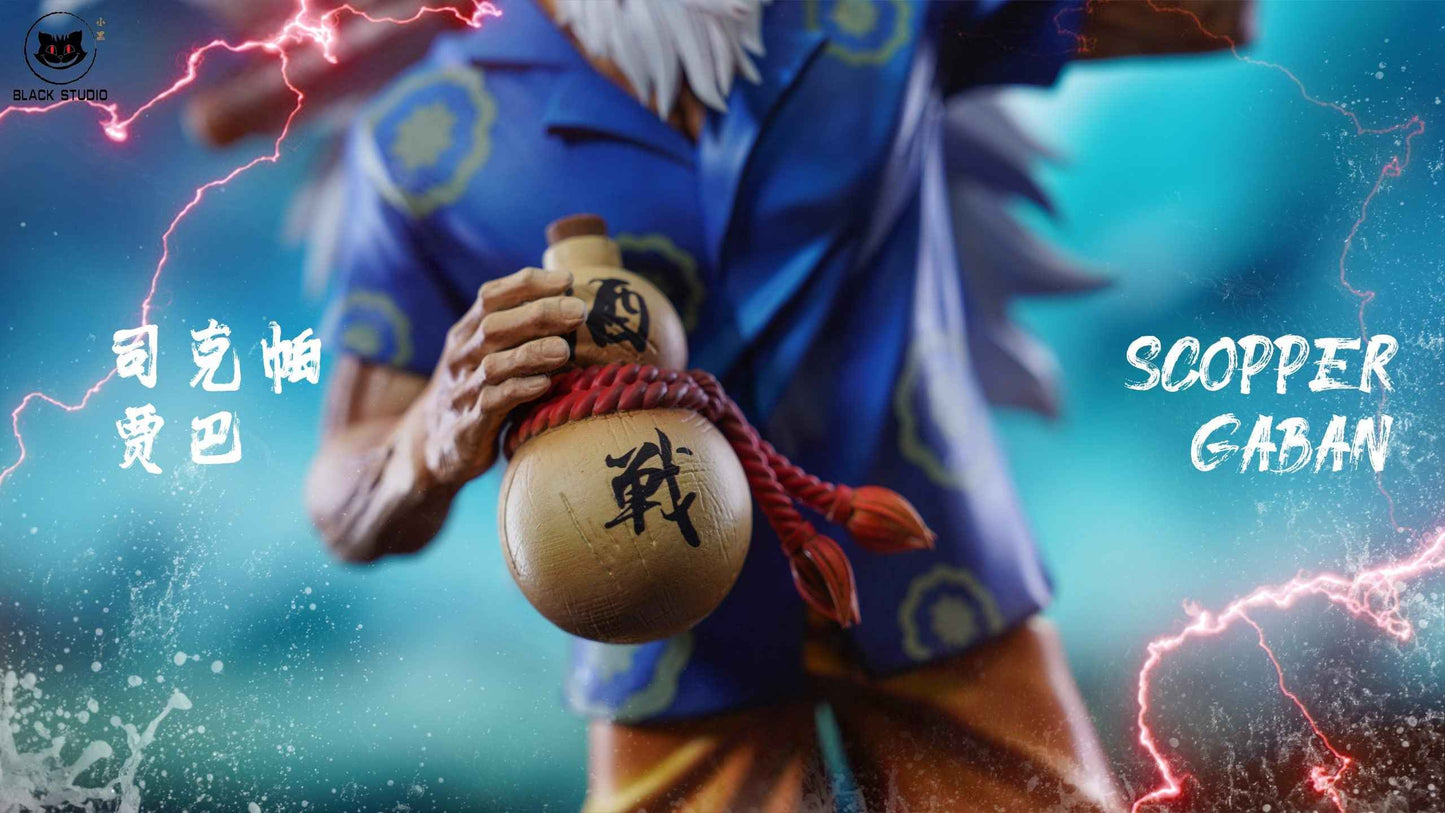 One Piece Black Studio Scopper Gaban Resin Statue