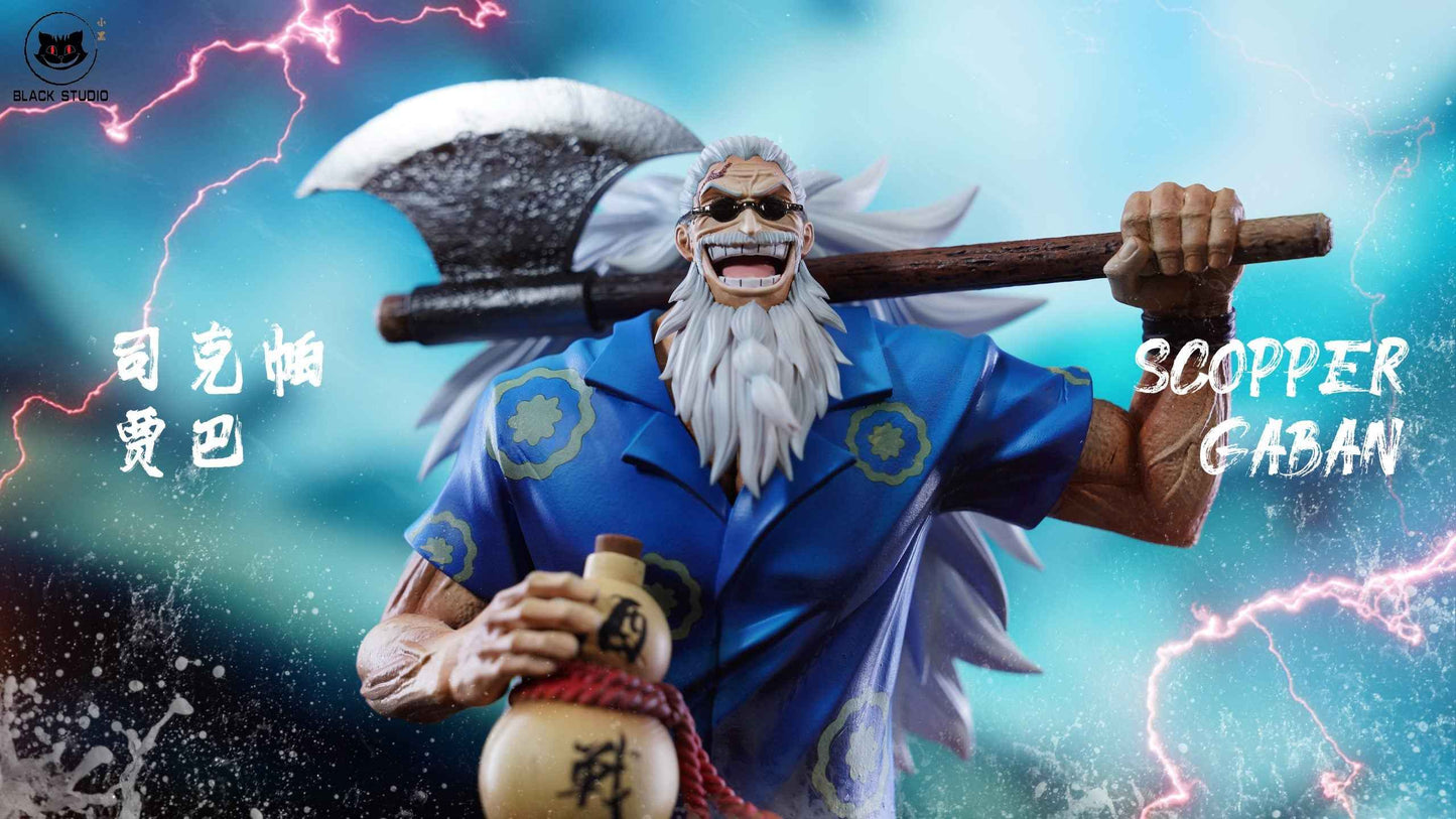 One Piece Black Studio Scopper Gaban Resin Statue