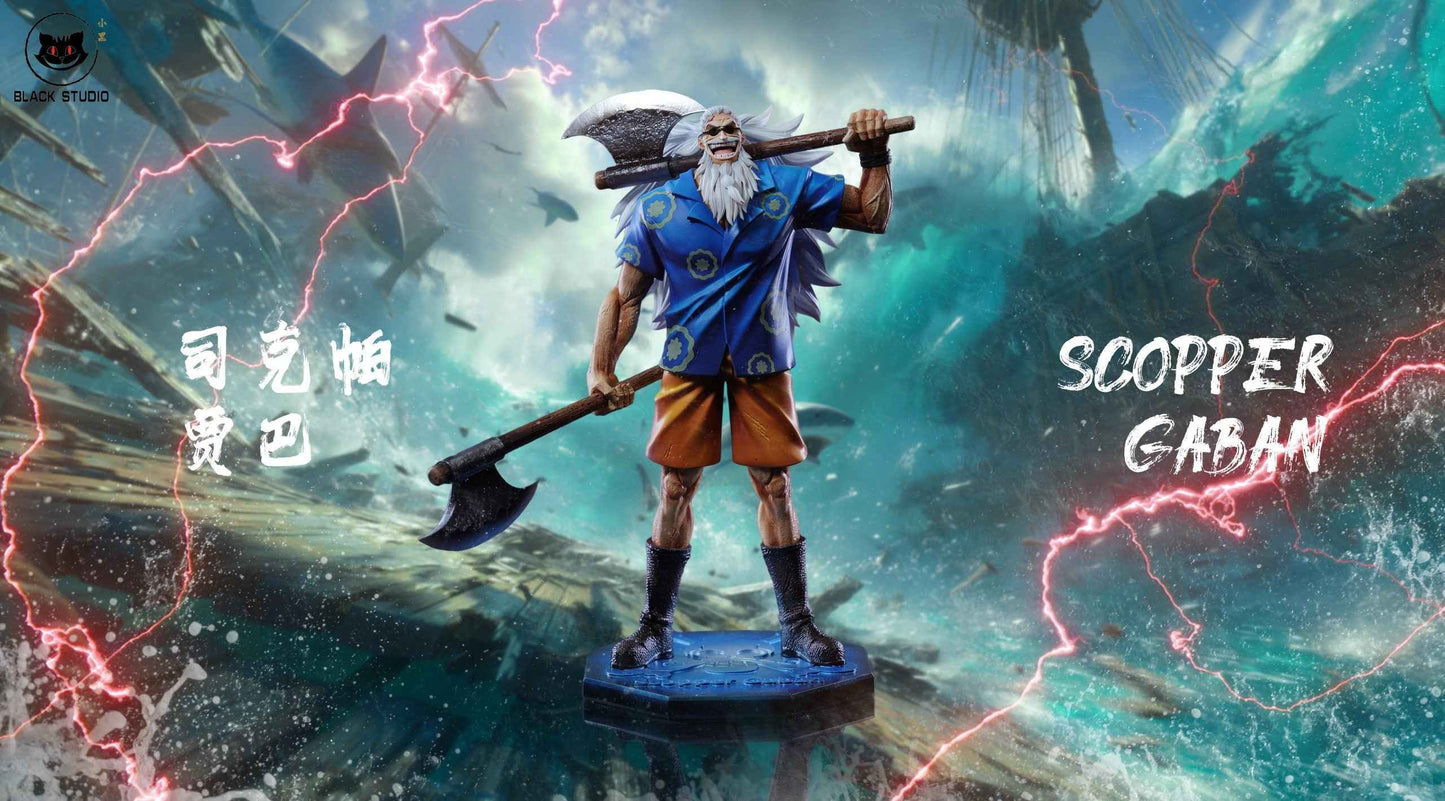 One Piece Black Studio Scopper Gaban Resin Statue