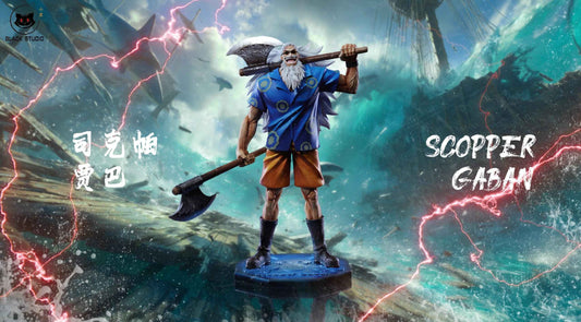 One Piece Black Studio Scopper Gaban Resin Statue
