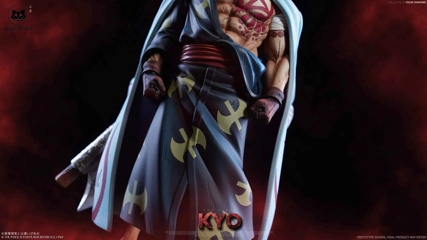 One Piece Black Studio Silver Axe Resin Statue