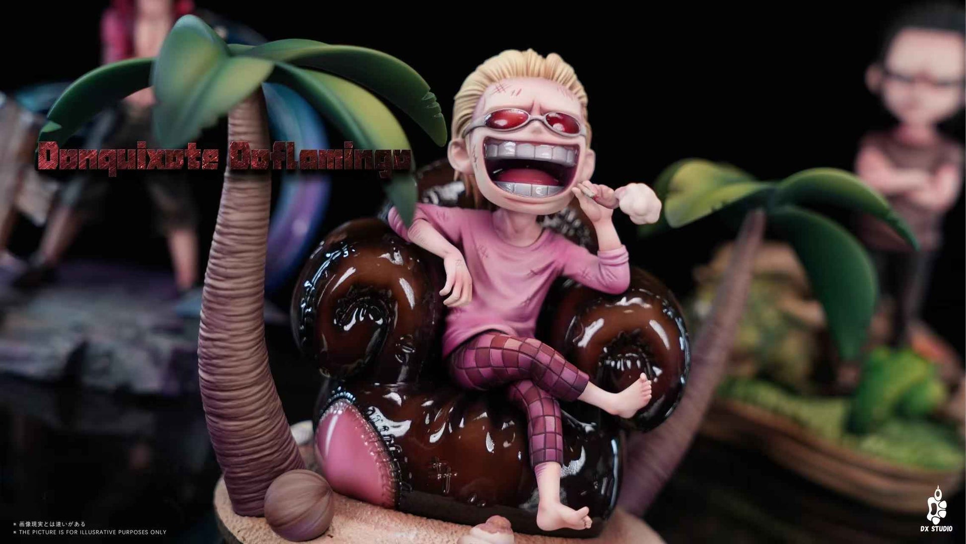 One Piece DX Studio Dracule Mihawk & Sir Crocodile & Donquixote Doflamingo Resin Statue