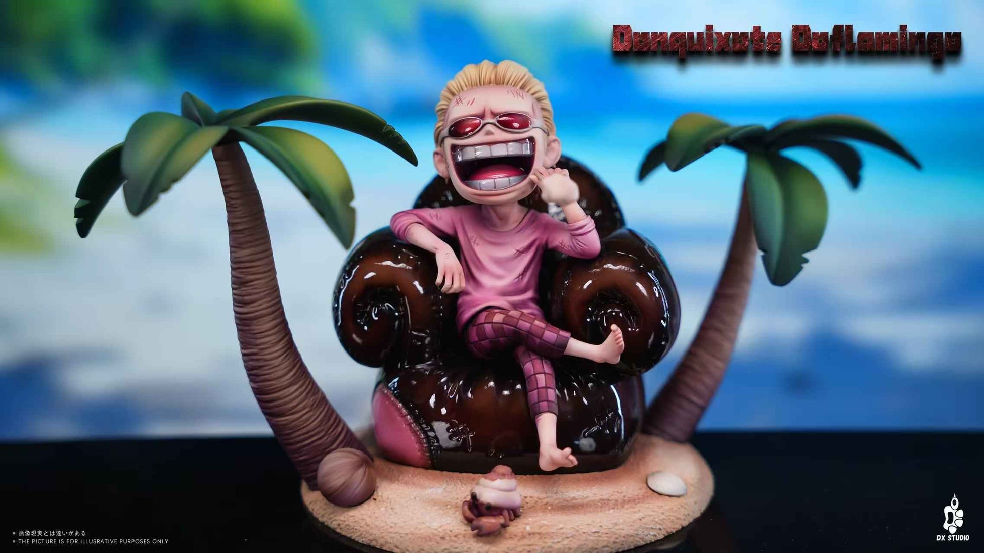 One Piece DX Studio Dracule Mihawk & Sir Crocodile & Donquixote Doflamingo Resin Statue