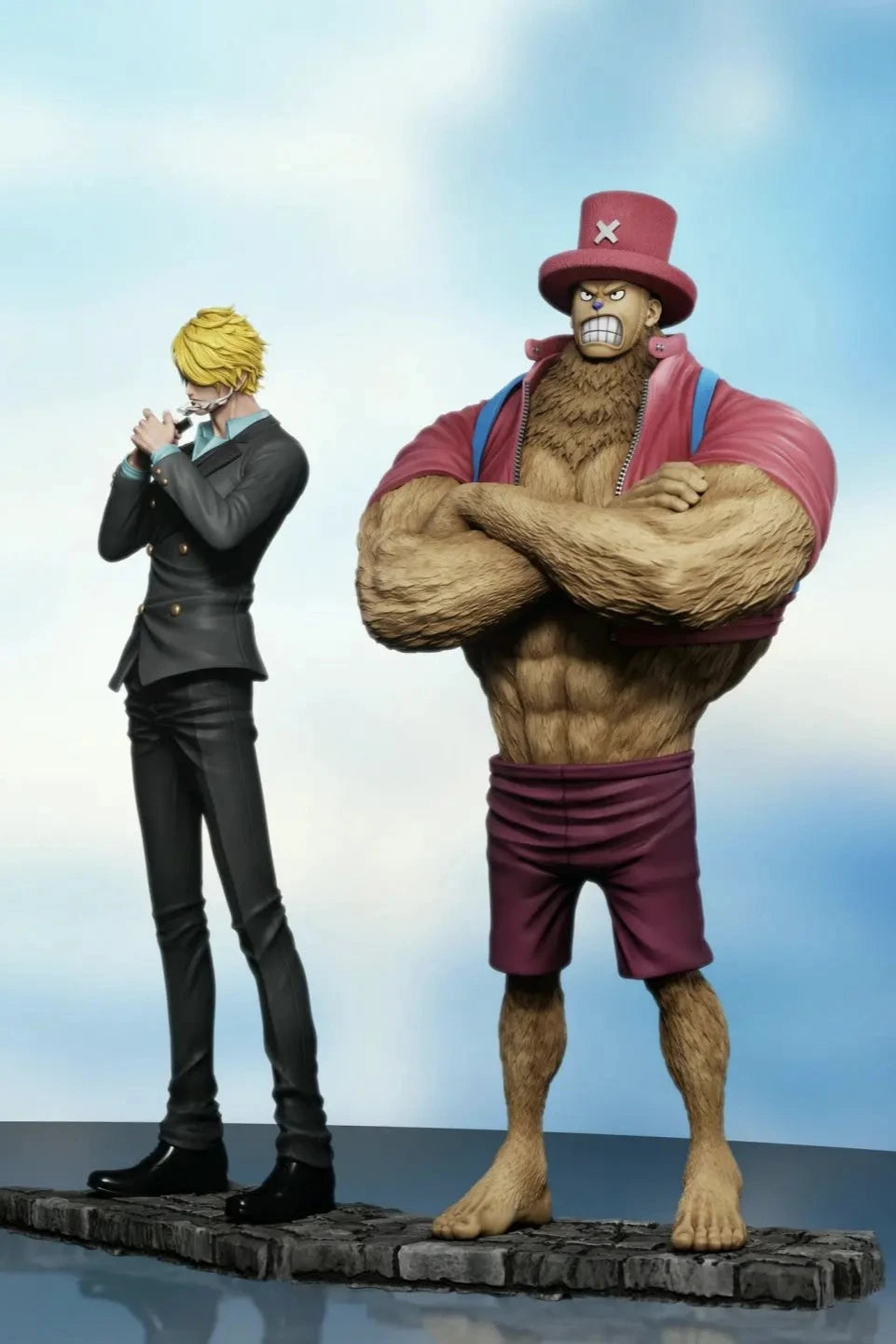 One Piece Dream Lab Studio Tony Tony Chopper & Vinsmoke Sanji Resin Statue