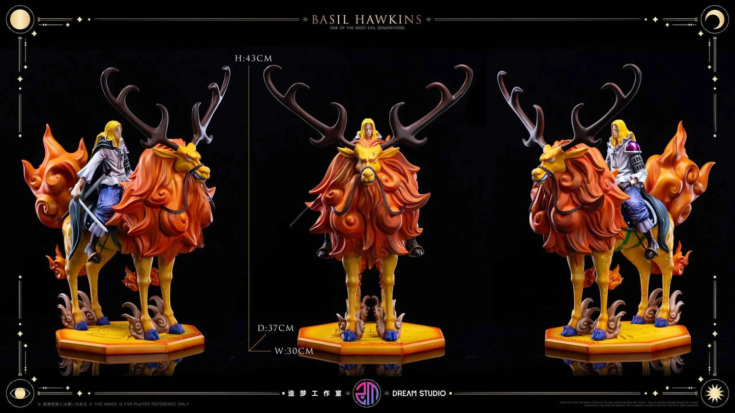 One Piece Dream Studio Deer-Riding Basil Hawkins Resin Statue