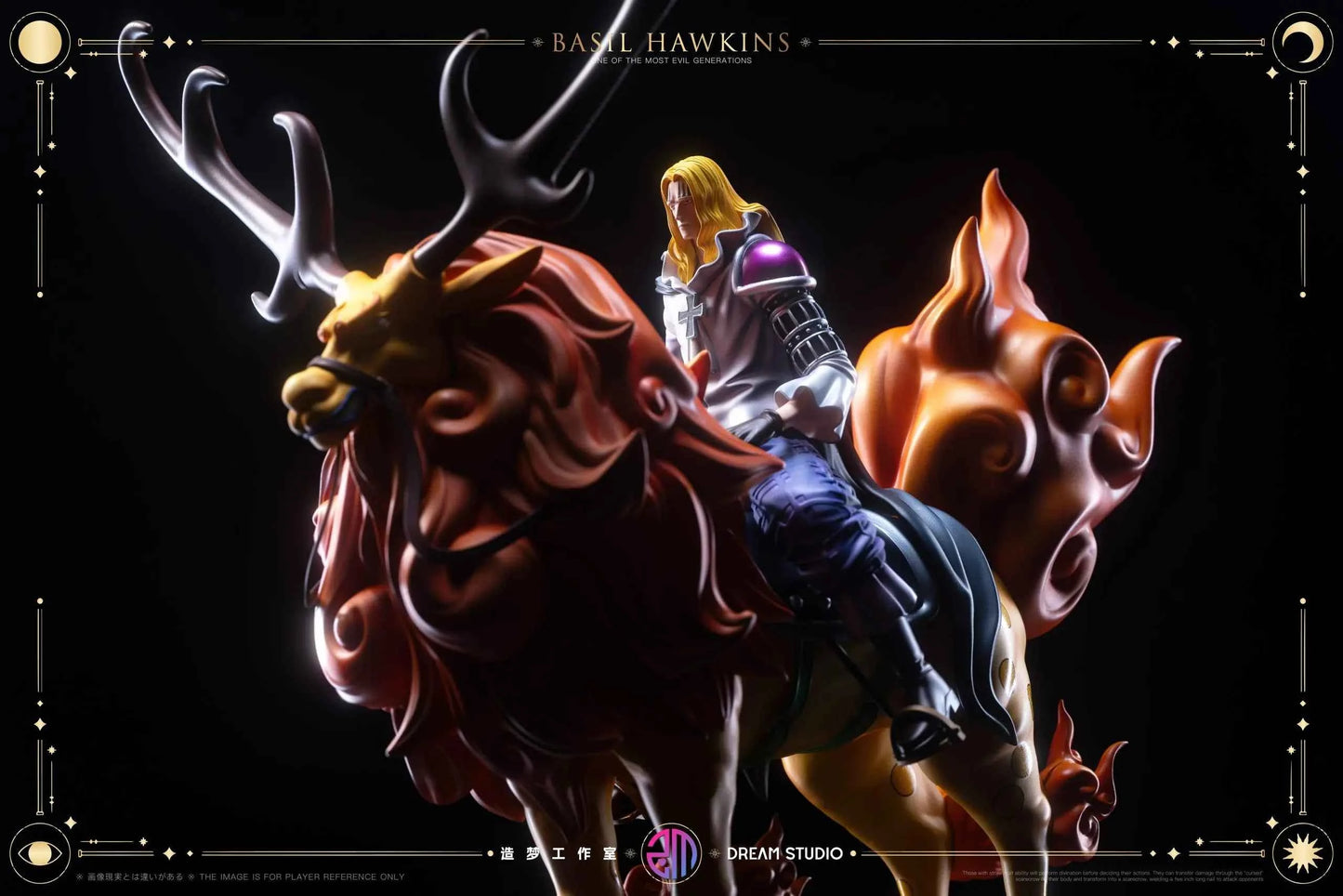 One Piece Dream Studio Deer-Riding Basil Hawkins Resin Statue