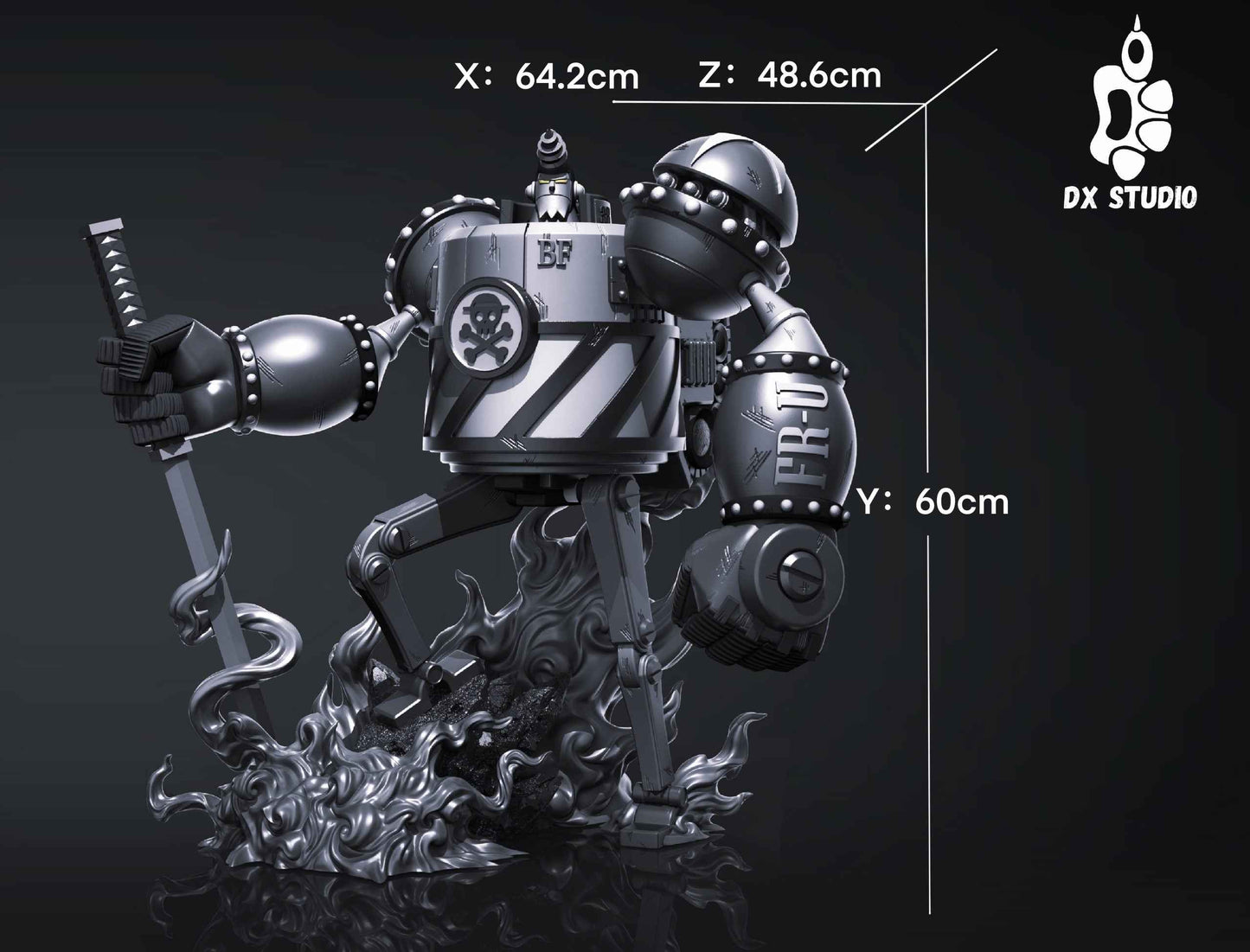 One Piece Dx Studio General Franky 2.0 Resin Statue