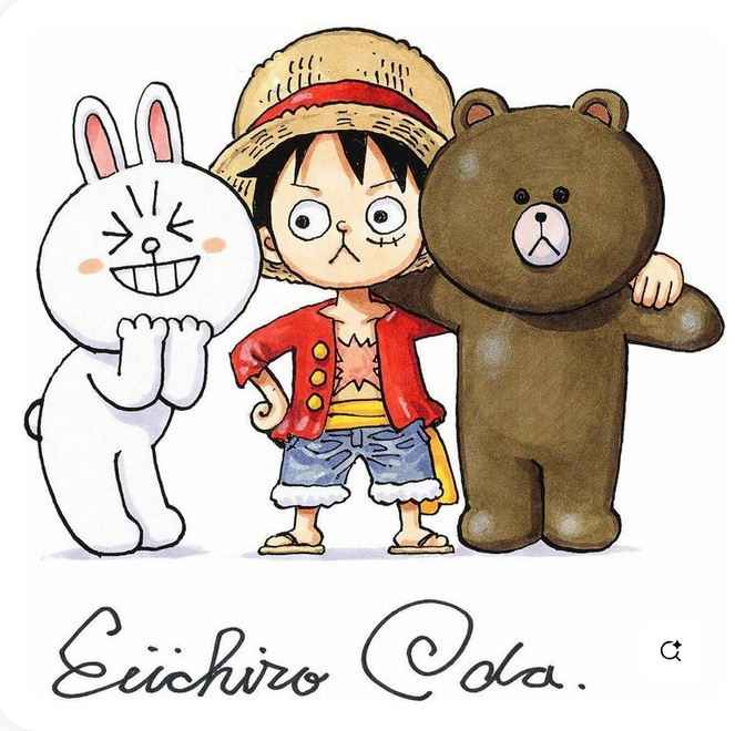 One Piece EVE Studio Monkey D. Luffy, Brown & Cony Resin Statues
