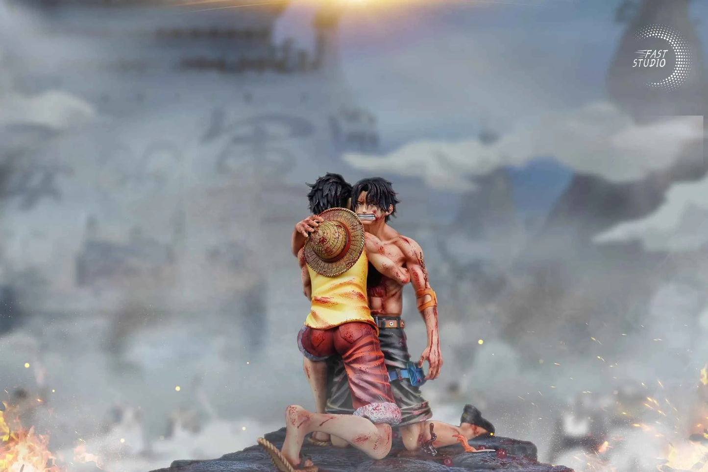 One Piece Fast Studio Ace & Luffy Resin Statue