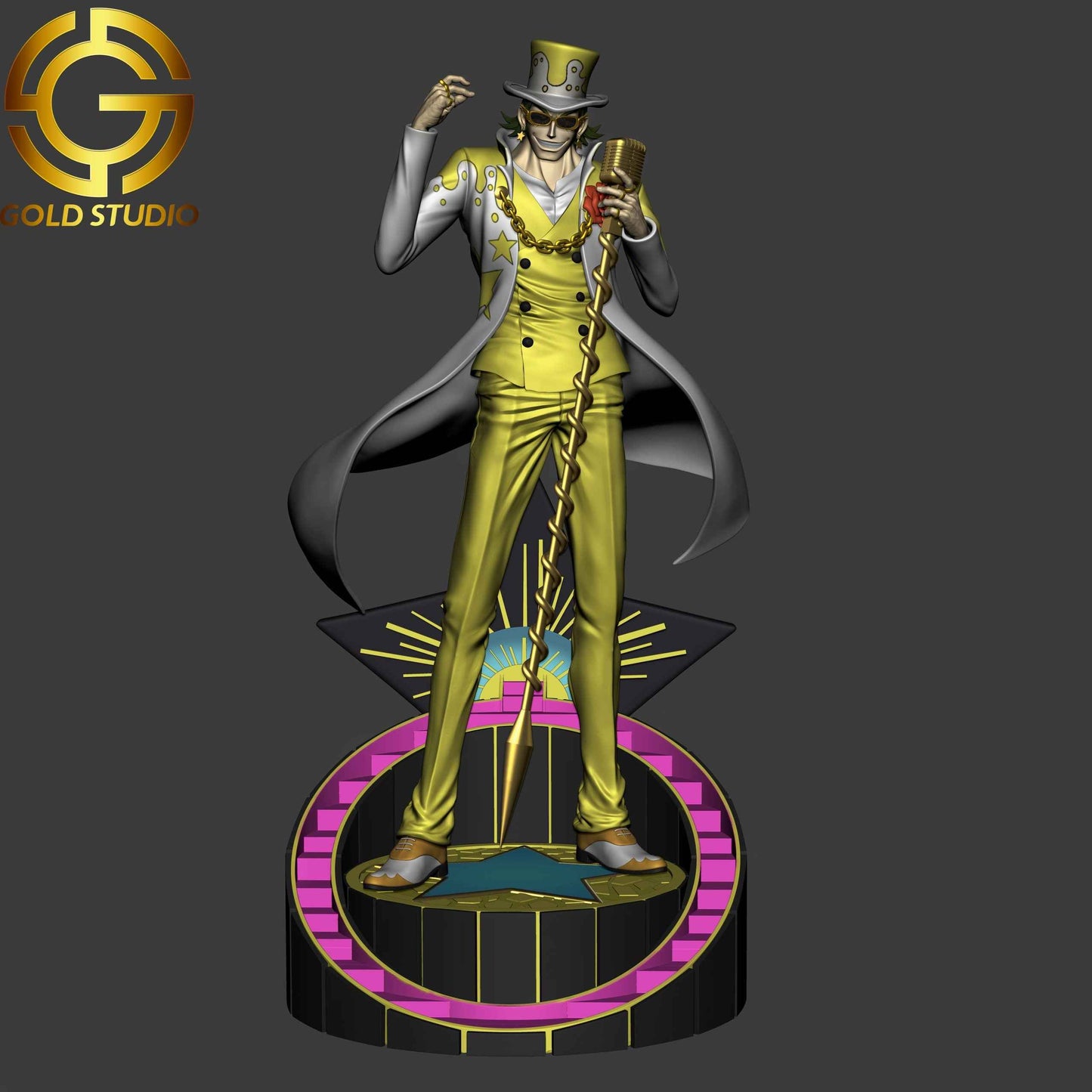 One Piece Gold Studio Gild Tesoro Golden Emperor Resin Statue